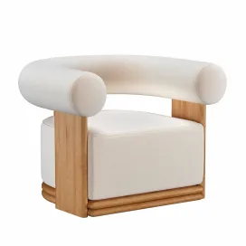 BONDI TEAK SWIVEL LOUNGE CHAIR